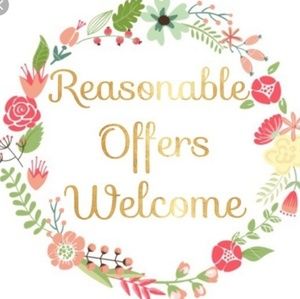 All reasonable offers are welcome!